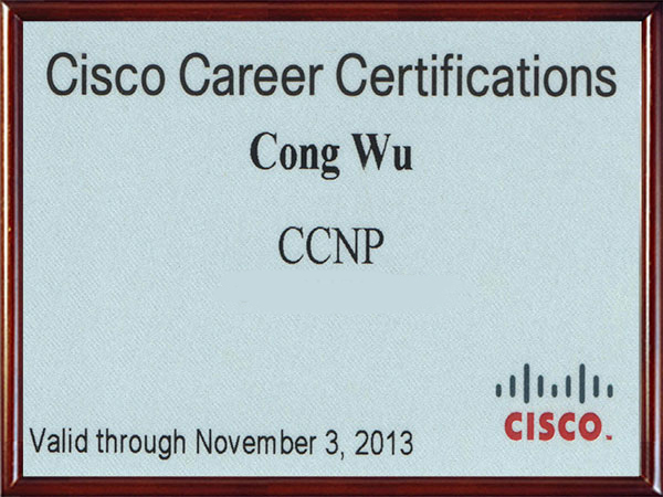 CCNP证书扫描件